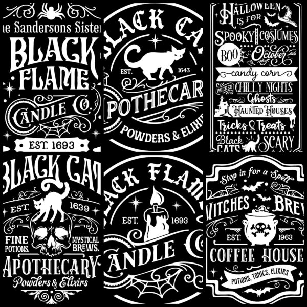 Vintage Halloween Graphics Bundle: 30 Spooky and Stylish Designs - Image 7