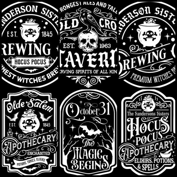 Vintage Halloween Graphics Bundle: 30 Spooky and Stylish Designs - Image 6