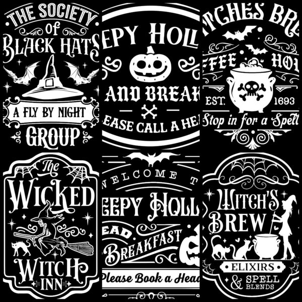 Vintage Halloween Graphics Bundle: 30 Spooky and Stylish Designs - Image 4
