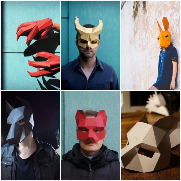 Low Poly 3D DIY Halloween Masks - Best Papercraft Masks - Image 3