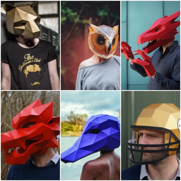 Low Poly 3D DIY Halloween Masks - Best Papercraft Masks - Image 4