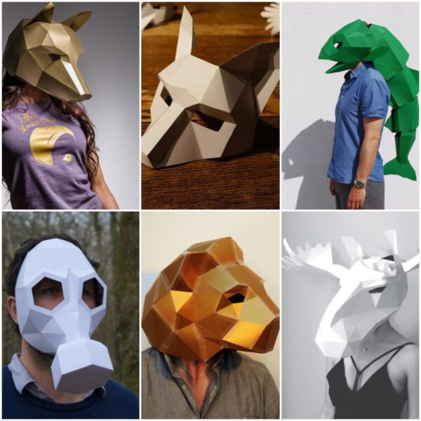 Low Poly 3D DIY Halloween Masks - Best Papercraft Masks - Image 5