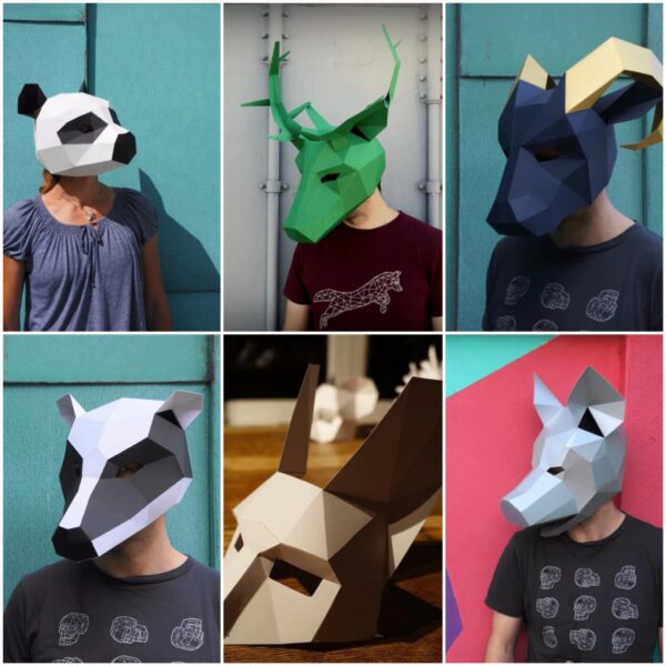 Low Poly 3D DIY Halloween Masks - Best Papercraft Masks - Image 6