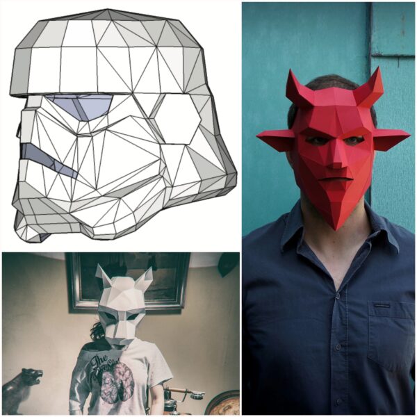 Low Poly 3D DIY Halloween Masks - Best Papercraft Masks - Image 9