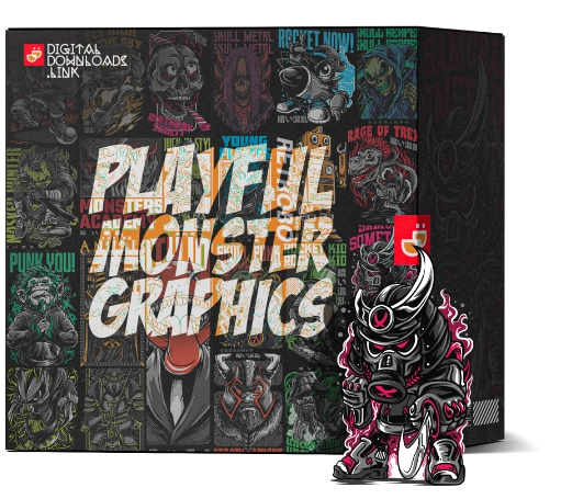 artworks camp newsletter box playful monster graphics