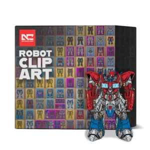 Robot Vector Graphics - product box